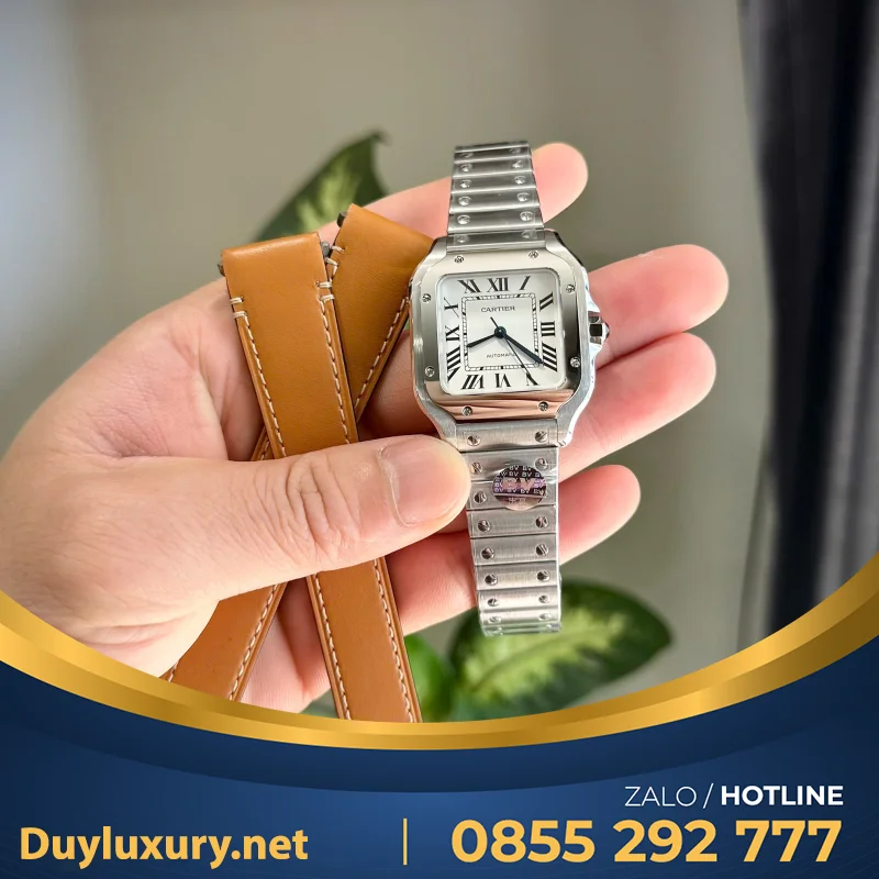 Bộ Sưu Tập Đồng Hồ Cartier Nữ Chế Tác Santos WSSA0063 35mm