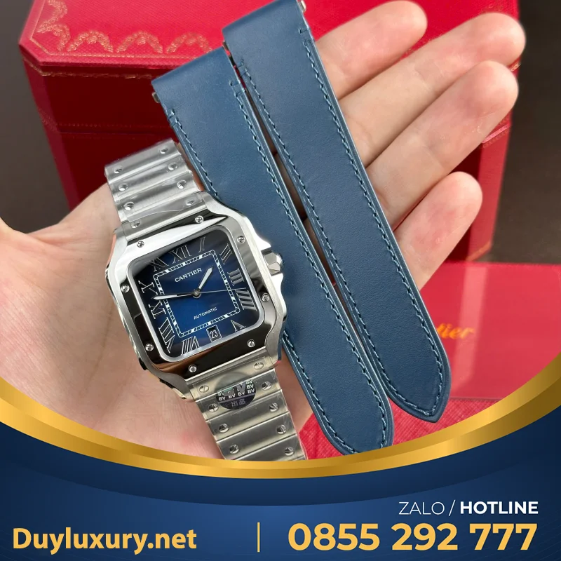 Bộ Sưu Tập Đồng Hồ Cartier Rep 11 Santos WSSA0061 BVF 39.8mm