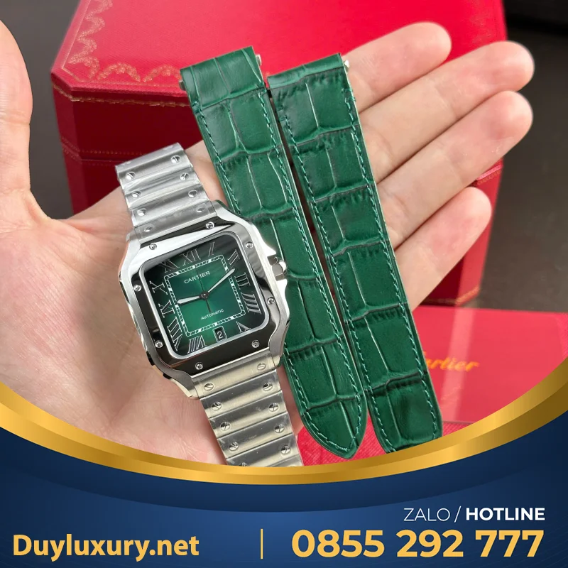 Bộ Sưu Tập Đồng Hồ Cartier Rep 11 Santos WSSA0061 BVF 39.8mm