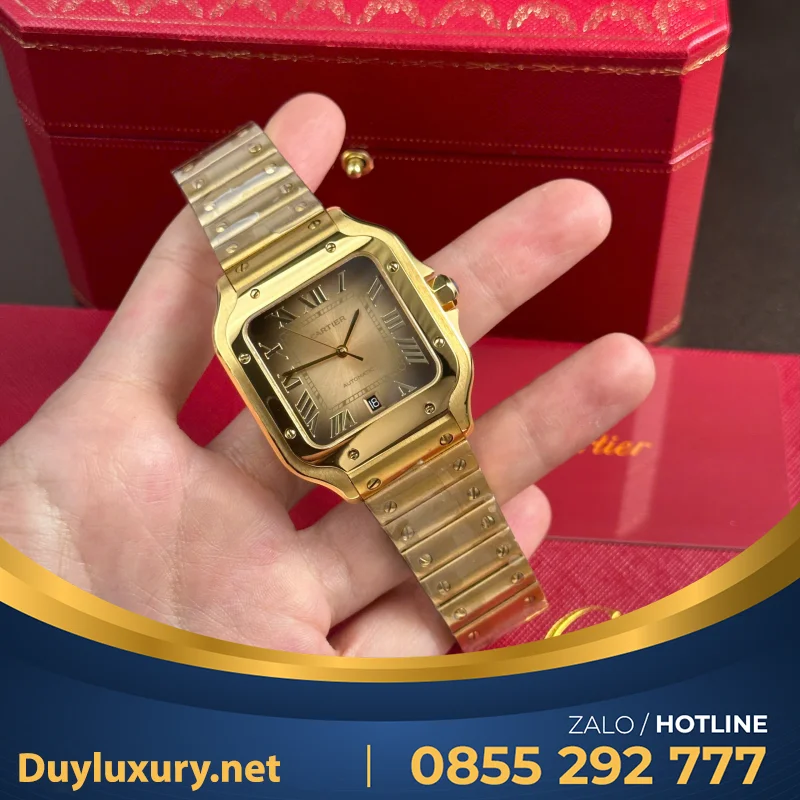 Bộ Sưu Tập Đồng Hồ Cartier Rep 11 Santos WSSA0061 BVF 39.8mm