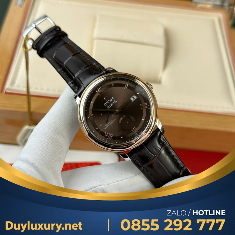 Bộ Sưu Tập Đồng Hồ Omega De Ville Prestige Power Reserve Rep 11 Dây Da 39.5mm