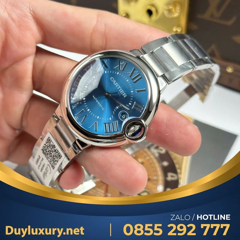 Đồng Hồ Cartier Ballon Bleu— Máy Eta 2824— Phiên Bản Ballon Size 40Mm