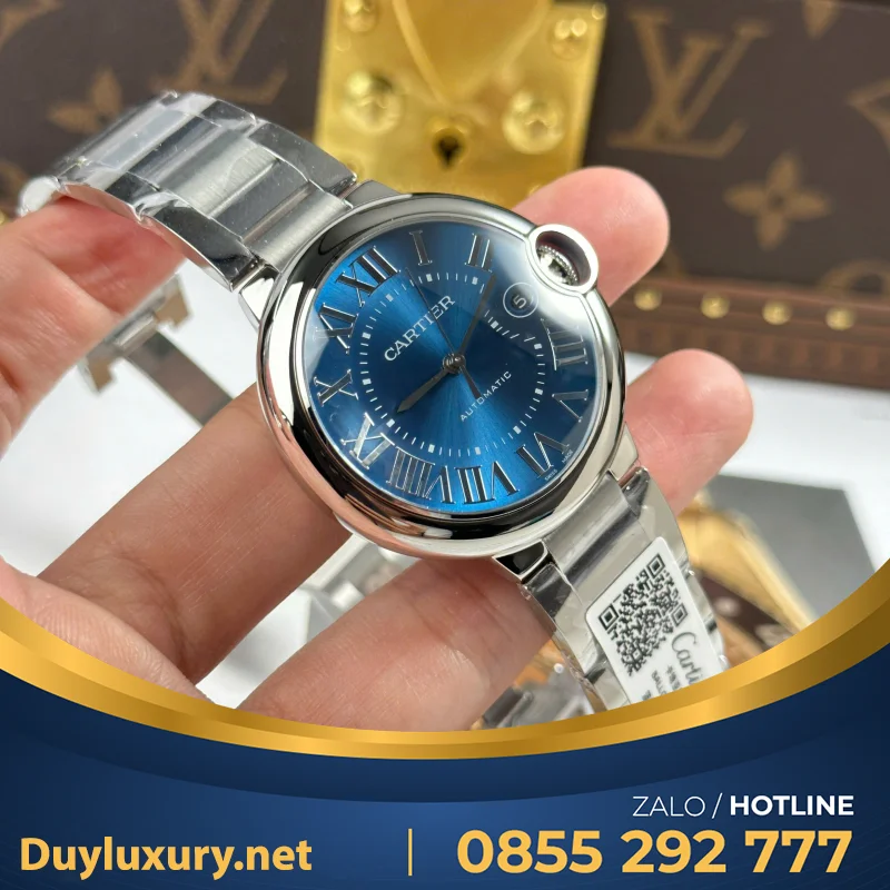 Đồng Hồ Cartier Ballon Bleu— Máy Eta 2824— Phiên Bản Ballon Size 40Mm