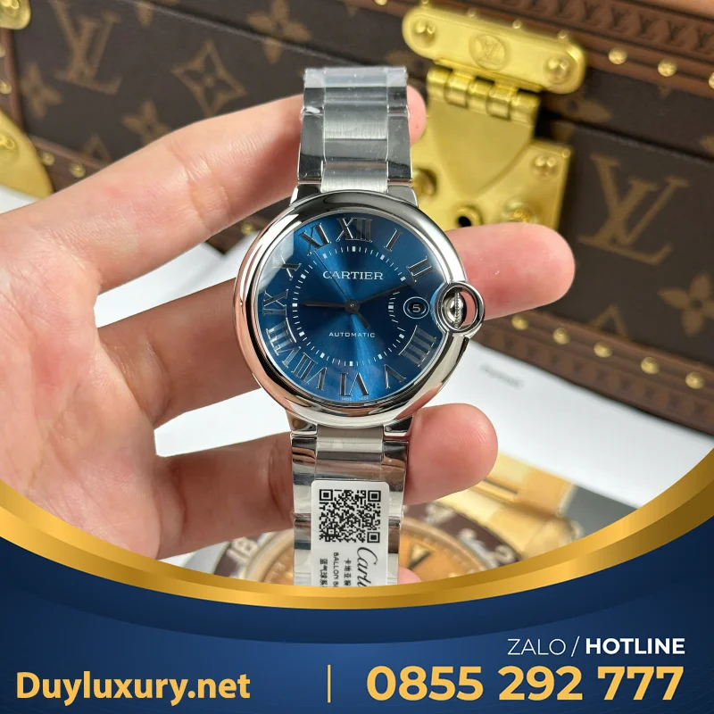 Đồng Hồ Cartier Ballon Bleu— Máy Eta 2824— Phiên Bản Ballon Size 40Mm