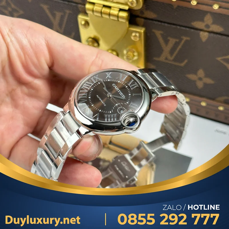 Đồng Hồ Cartier Ballon Bleu  Máy Eta 2824—Size 40Mm Mặt Đen Phù Hợp Với Số Đông Cổ Tay Của Anh Em Vừa Mới Ra Mắt Của Nhà Máy Af