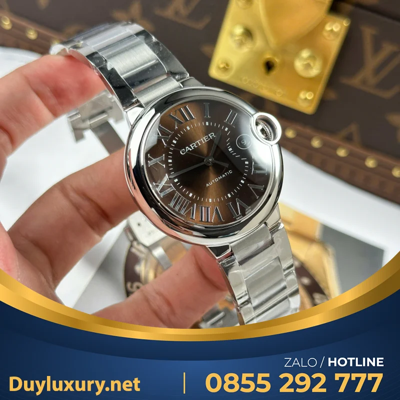 Đồng Hồ Cartier Ballon Bleu  Máy Eta 2824—Size 40Mm Mặt Đen Phù Hợp Với Số Đông Cổ Tay Của Anh Em Vừa Mới Ra Mắt Của Nhà Máy Af