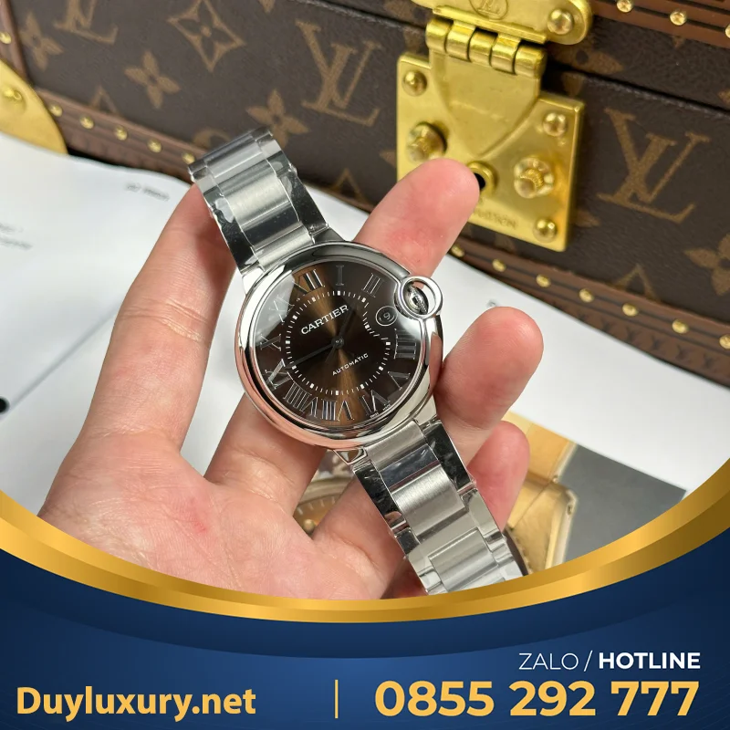 Đồng Hồ Cartier Ballon Bleu  Máy Eta 2824—Size 40Mm Mặt Đen Phù Hợp Với Số Đông Cổ Tay Của Anh Em Vừa Mới Ra Mắt Của Nhà Máy Af