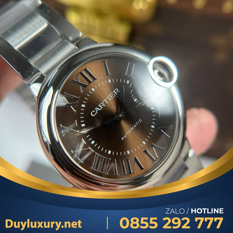 Đồng Hồ Cartier Ballon Bleu  Máy Eta 2824—Size 40Mm Mặt Đen Phù Hợp Với Số Đông Cổ Tay Của Anh Em Vừa Mới Ra Mắt Của Nhà Máy Af