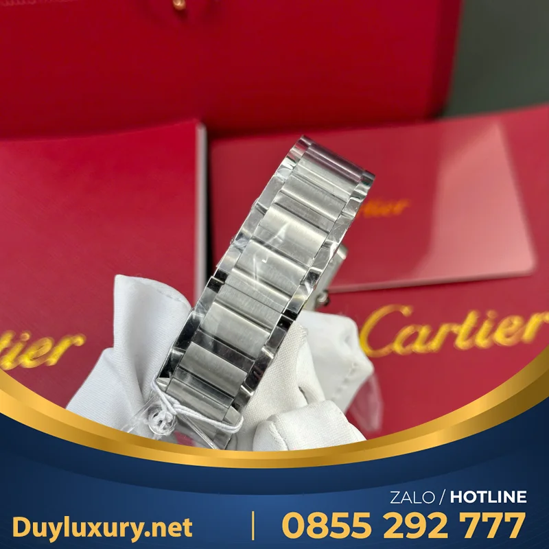 Đồng Hồ Cartier Tank Francaise Ladies Small Model— Size 21.2Mm X 25.7Mm— Máy Pin Quartz Ronda Thuỵ Sỹ— M1 Factory