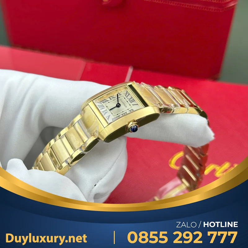 Đồng Hồ Cartier Tank Francaise Ladies Small Model— Size 21.2Mm X 25.7Mm— Máy Pin Quartz Ronda Thuỵ Sỹ— M1 Factory