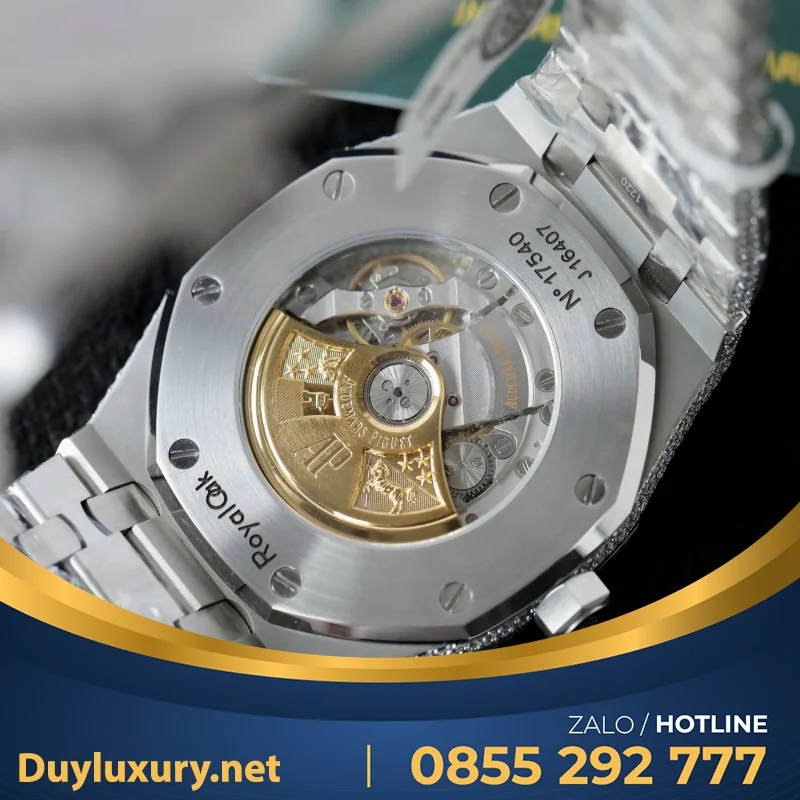 Đồng Hồ Audemars Piguet 15400 Chế Tác Full Kim Cương Moissanite Hong Kong 41mm