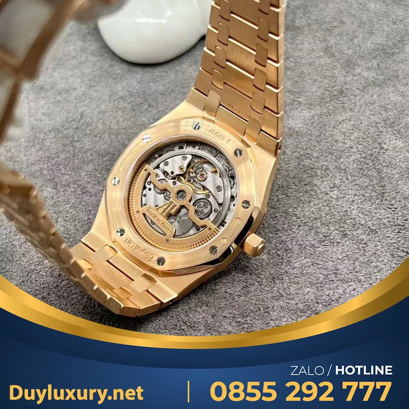 Đồng Hồ Audemars Piguet Jumbo Extra Thin 15202 Chế Tác Vàng 18k Kim Cương Thiên Nhiên 39mm