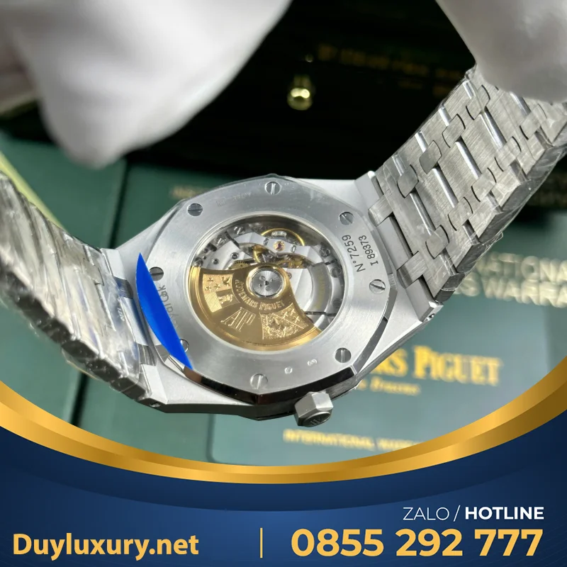 Đồng Hồ Audemars Piguet Royal Oak 15410 Frosted Gold Rep 11 Cao Cấp Mặt Xanh APS Factory 41mm