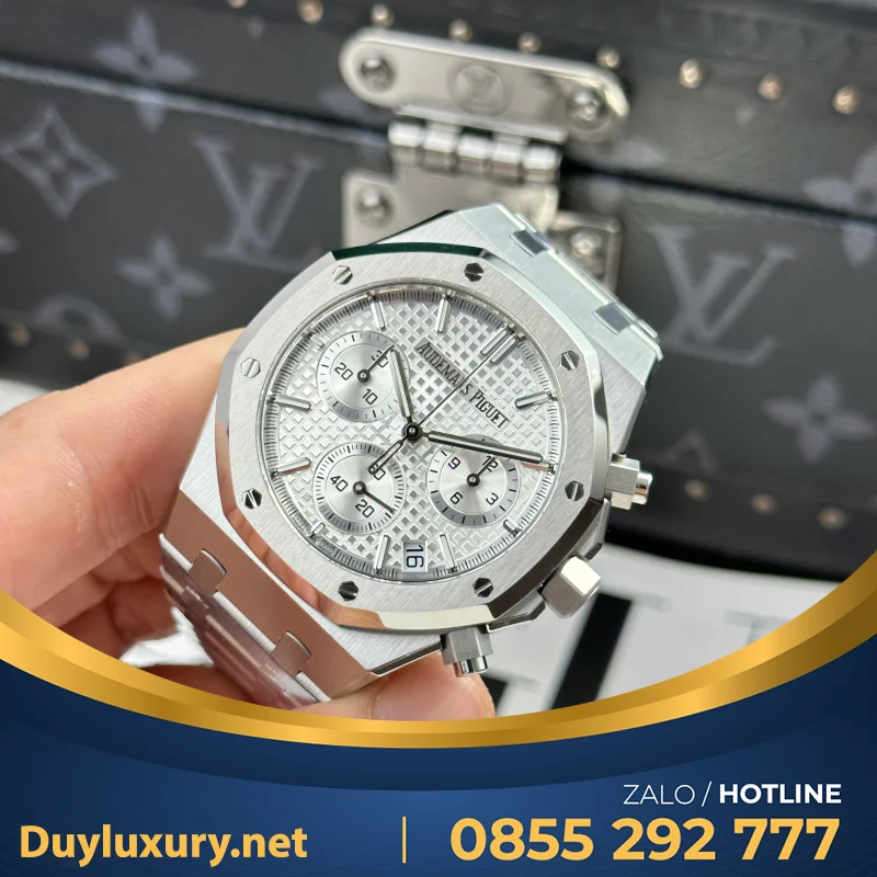Đồng Hồ Audemars Piguet Royal Oak 26240 Replica 11 Màu Trắng Hồng Mặt Trắng APS 41mm