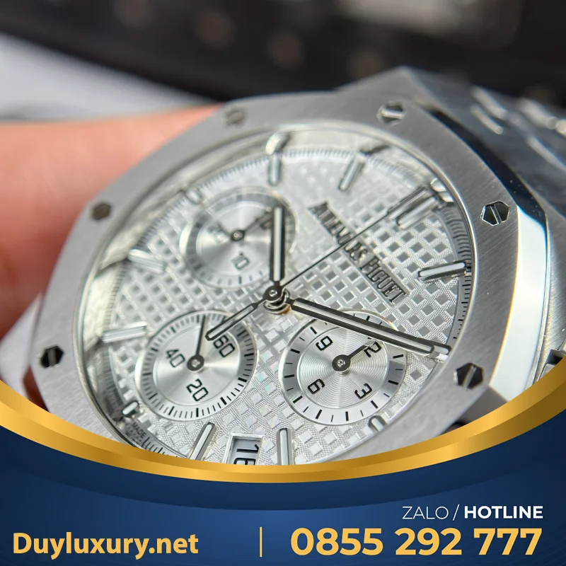 Đồng Hồ Audemars Piguet Royal Oak 26240 Replica 11 Màu Trắng Hồng Mặt Trắng APS 41mm