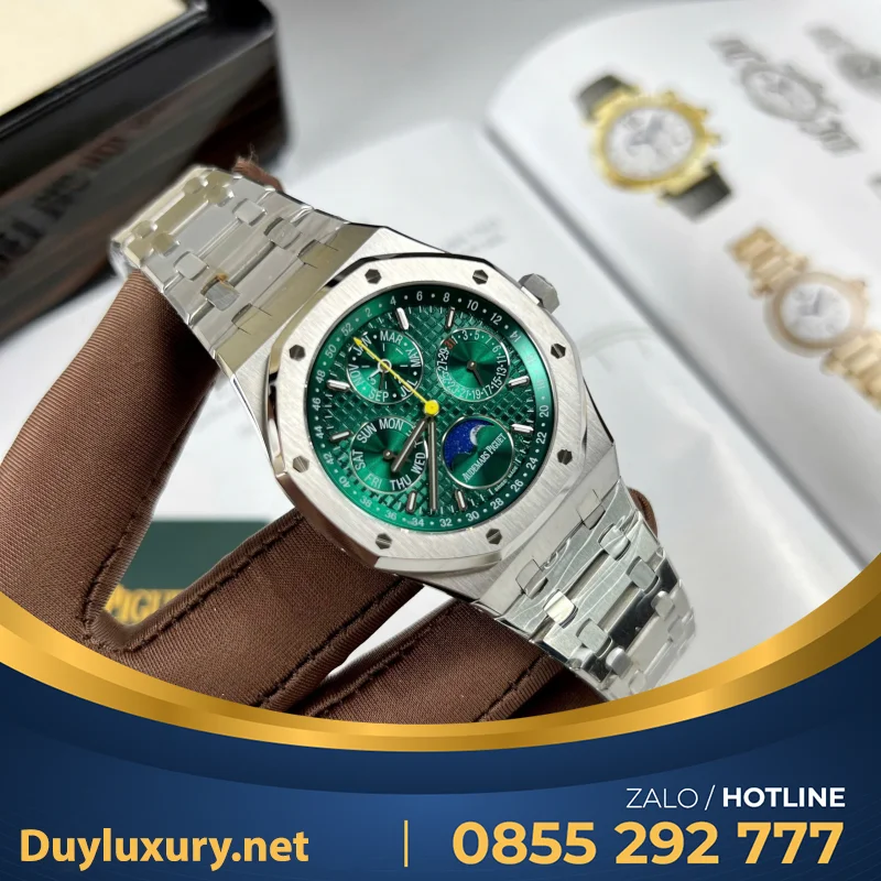 Đồng Hồ Audemars Piguet Royal Oak 26574ST Replica 1:1 Mặt Xanh Lá 41mm