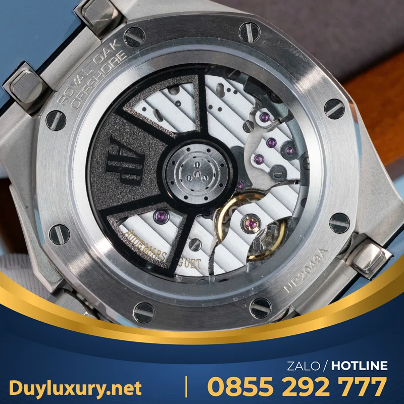 Đồng Hồ Audemars Piguet Royal Oak Offshore 15605SK Viền Cao Su Xanh Replica Cao Cấp 43mm