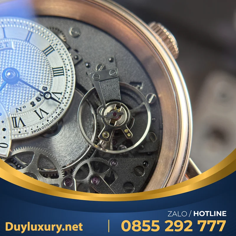 Đồng Hồ Breguet Tradition 7057 Replica Cao Cấp Dây Da Nâu Nhà Máy ZF 40mm