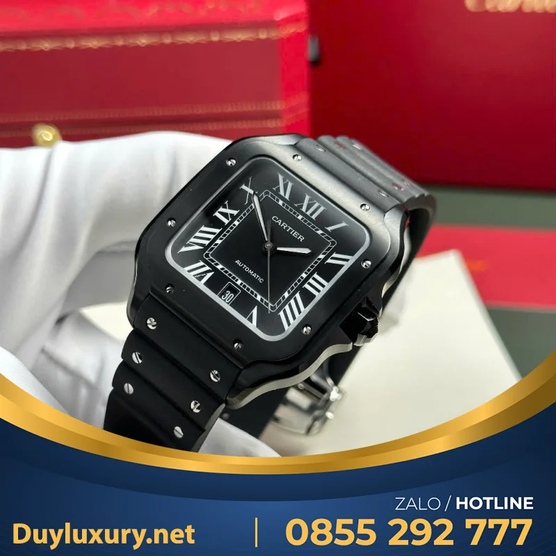 Đồng Hồ Cartier Santos de Cartier WSSA0013 Rep 1:1 Black Dial BV 39.8mm