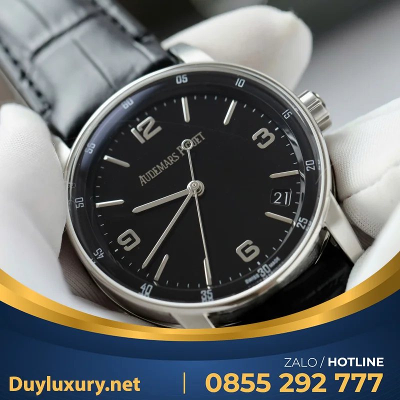 Đồng Hồ Chế Tác Audemars Piguet Code 11.59 Selfwinding 15210OR Mặt Đen Nhà Máy APS 41mm