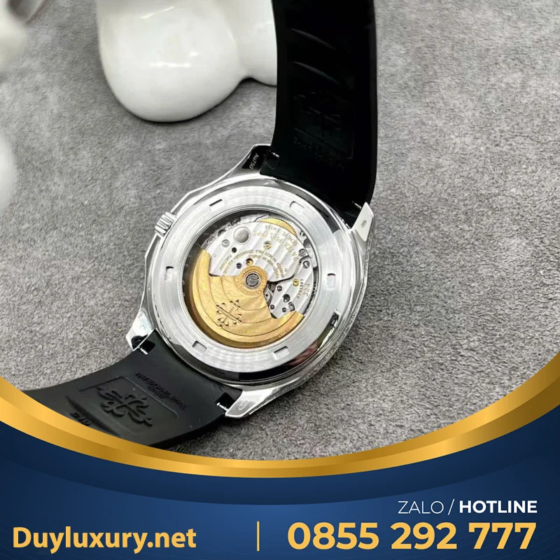 Đồng Hồ Chế Tác Patek Philippe Aquanaut 5167 Vàng Trăng 18k Kim Cương Thiên Nhiên Chuẩn Auth 40mm
