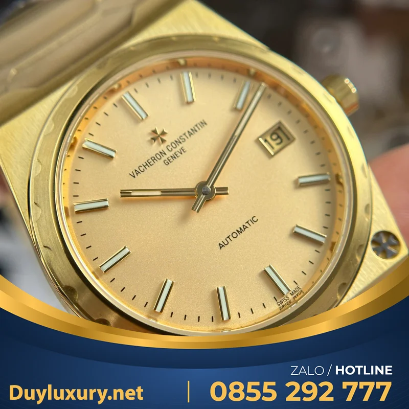 Đồng Hồ Chế Tác Vacheron Constantin Historiques 222 Mặt Vàng Nhà Máy 8F 37mm
