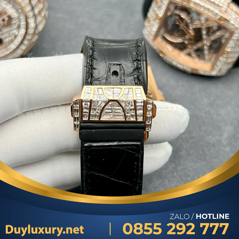 Đồng Hồ Hublot Big Bang Sang Bleu Vàng 18K Kim Cương Thiên Nhiên 44mm