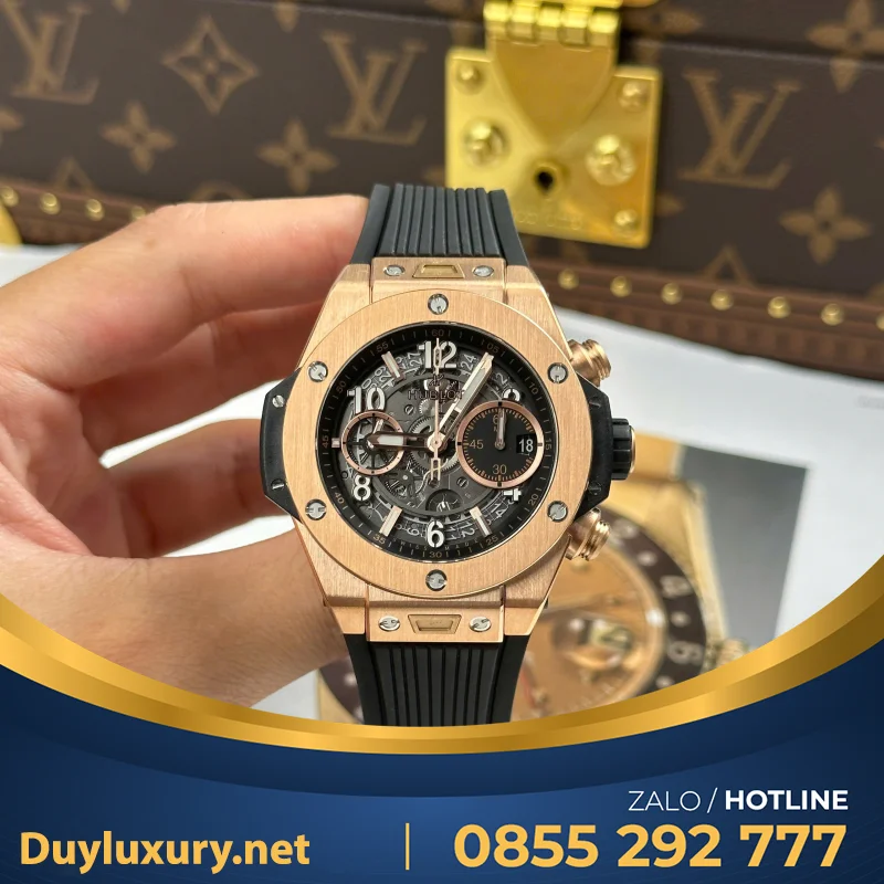 Đồng Hồ Hublot Big Bang Unico King Gold Chế Tác Nhà Máy Bbf 42Mm