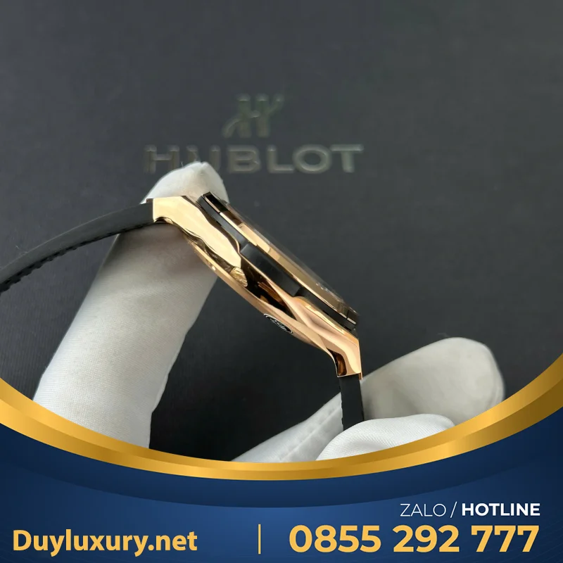 Đồng Hồ Hublot Classic Fusion King Gold Gray Replica 1:1 Nhà Máy JJF 38mm