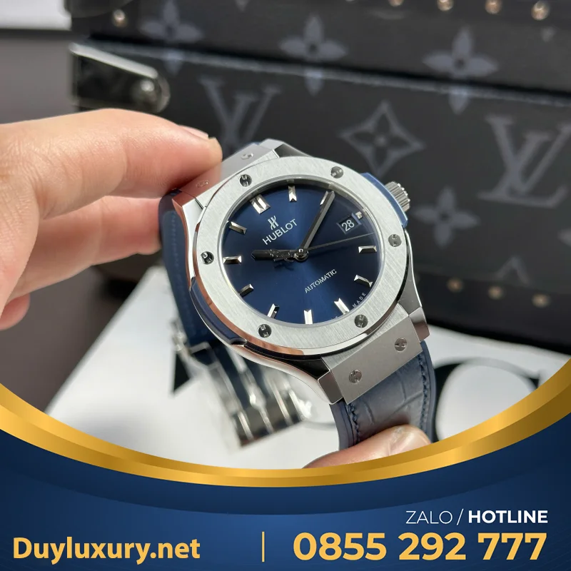 Đồng Hồ Hublot Classic Fusion Titanium Replica 1:1 Màu Xanh Dương JJF 38mm