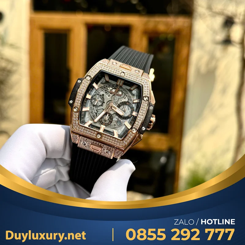 Đồng Hồ Hublot Nam Rep 1:1 Spirit Of Big Bang Chronograph King Gold 42mm