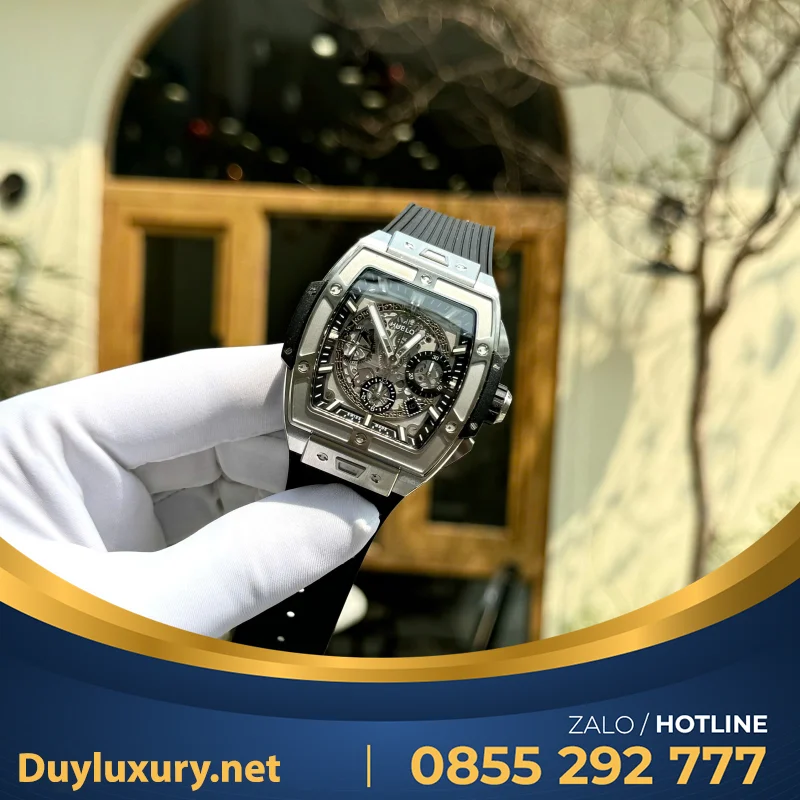 Đồng Hồ Hublot Spirit Of Big Bang Titanium Replica 11 Viền Gốm Đen Nhà Máy BBF 42mm