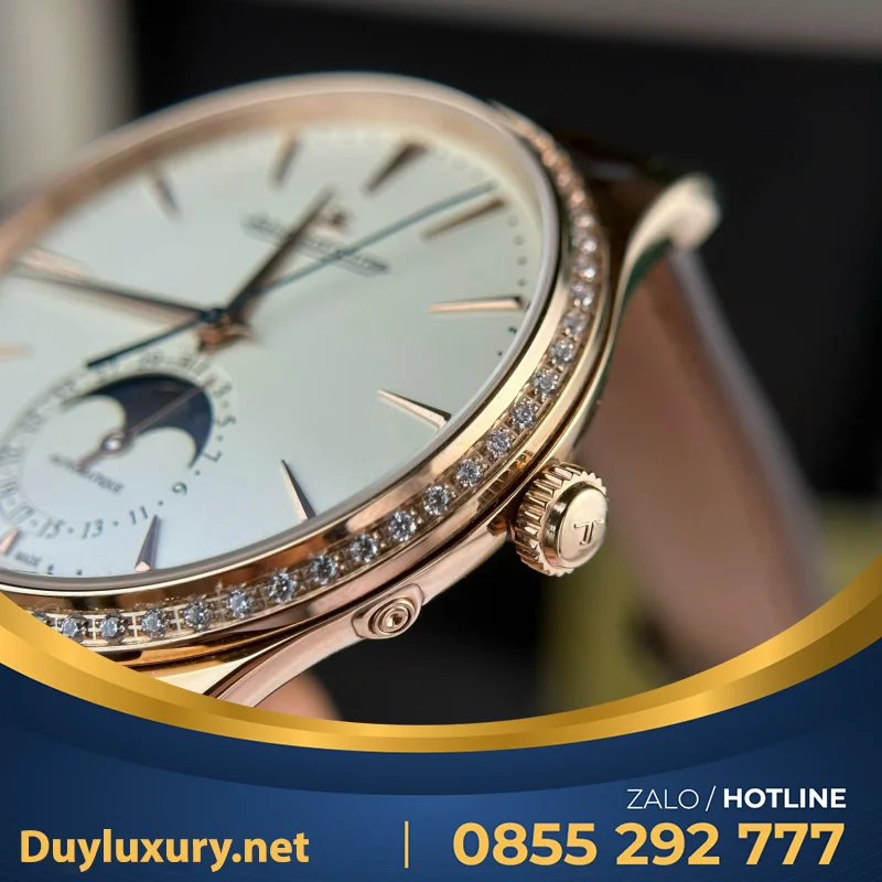 Đồng Hồ Jaeger Lecoultre Chế Tác Master Ultrathin Moon Màu Đen 39Mm