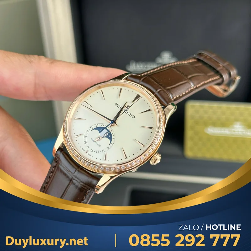 Đồng Hồ Jaeger Lecoultre Chế Tác Master Ultrathin Moon Màu Đen 39Mm