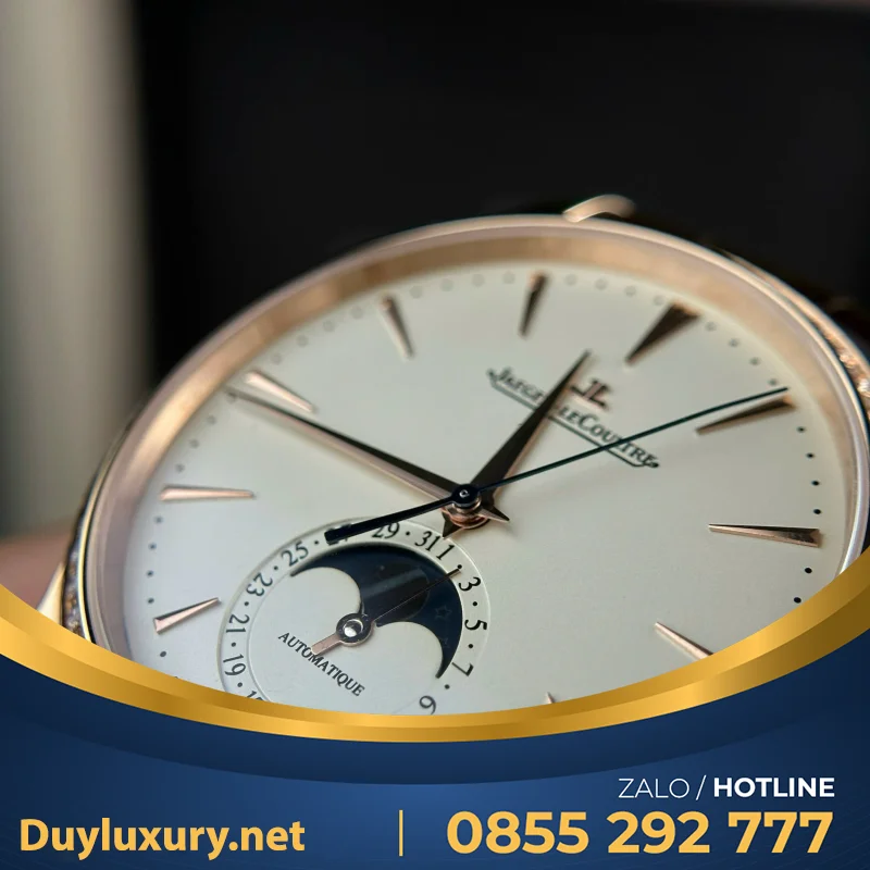 Đồng Hồ Jaeger Lecoultre Chế Tác Master Ultrathin Moon Màu Đen 39Mm