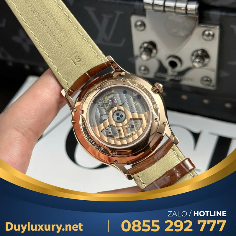 Đồng Hồ Jaeger LeCoultre Replica 11 Master Ultrathin Perpetual Calendar Mặt Vàng Nhà Máy VR 39mm