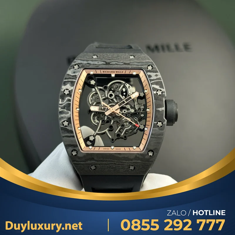 Đồng Hồ Nam Richard Mille Rm055 Bubba Watson Rep 11 Cao Cấp Nhà Máy Aps 42.7×49.9Mm