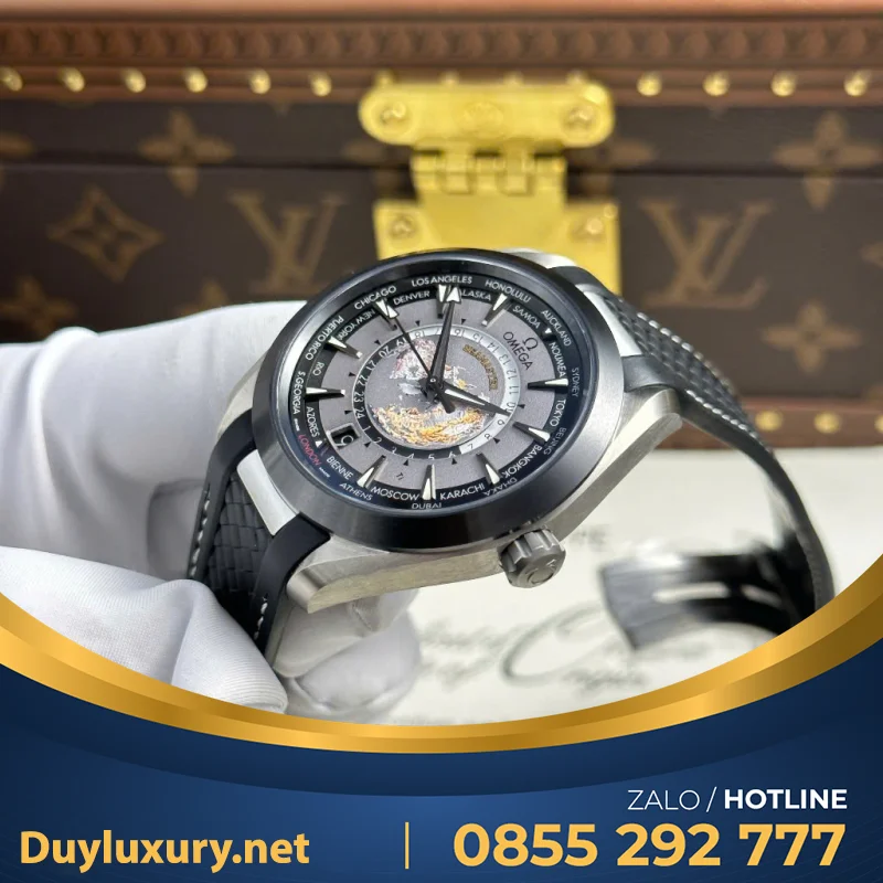 Đồng Hồ Omega Aqua Terra Worldtimer Replica 1:1 Thụy Sỹ VS Factory 43mm