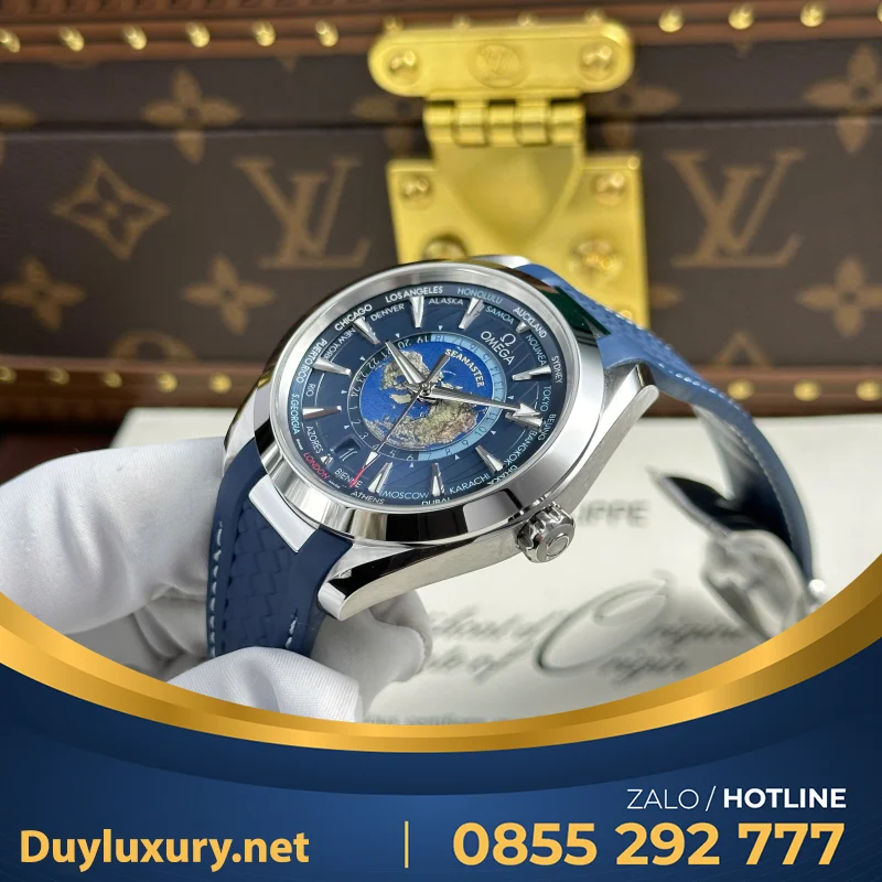 Đồng Hồ Omega Aqua Terra Worldtimer Replica 1:1 Thụy Sỹ VS Factory 43mm