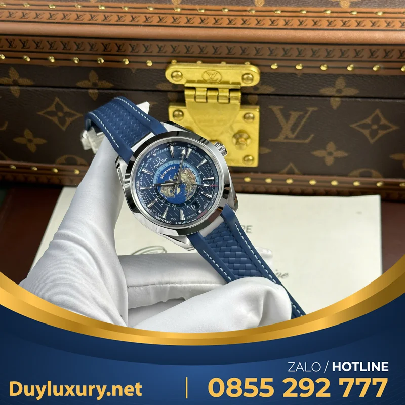 Đồng Hồ Omega Aqua Terra Worldtimer Replica 1:1 Thụy Sỹ VS Factory 43mm