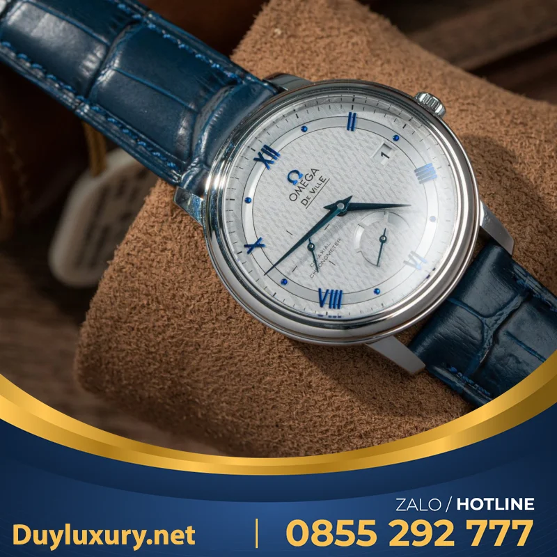 Đồng Hồ Omega De Ville Prestige Power Reserve Rep 1 1 Cao Cấp Dây 39.5mm