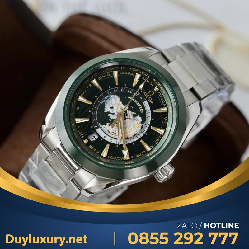Đồng Hồ Omega Seamaster Aqua Terra Rep 11 Màu Xanh Lá Cây 43mm