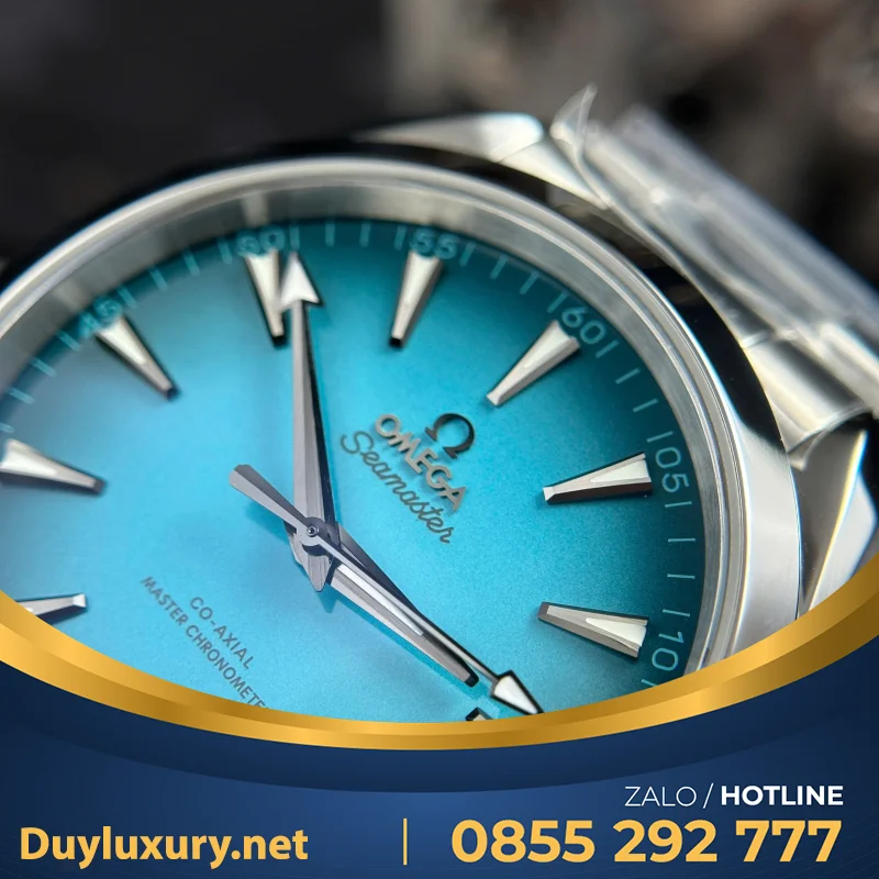 Đồng Hồ Omega Seamaster Co-Axial Replica 11 Mặt Xanh Blue Nhà Máy VS 41mm