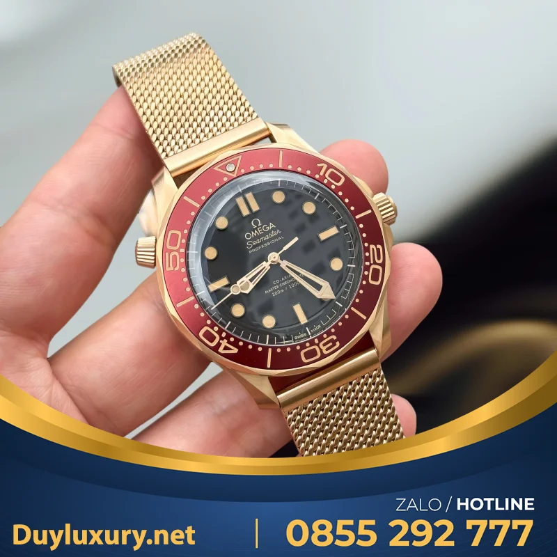 Đồng Hồ Omega Seamaster Diver 300M Bronze Gold Replica 11 Vfs 42Mm