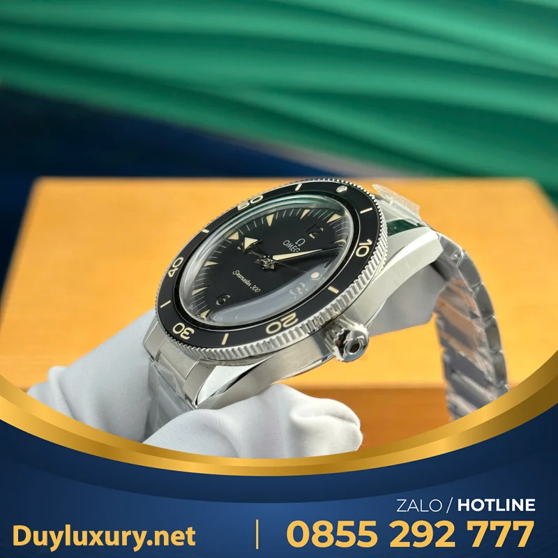 Đồng Hồ Omega Seamaster Diver 300M Replica 1:1 Mặt Số Đen VSF 42mm