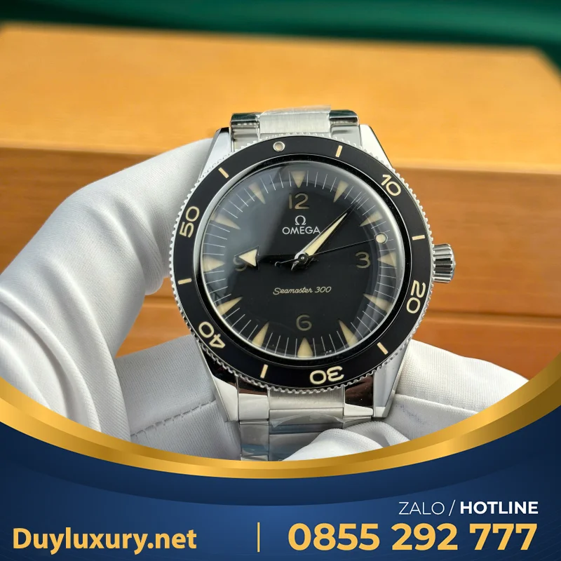Đồng Hồ Omega Seamaster Diver 300M Replica 1:1 Mặt Số Đen VSF 42mm
