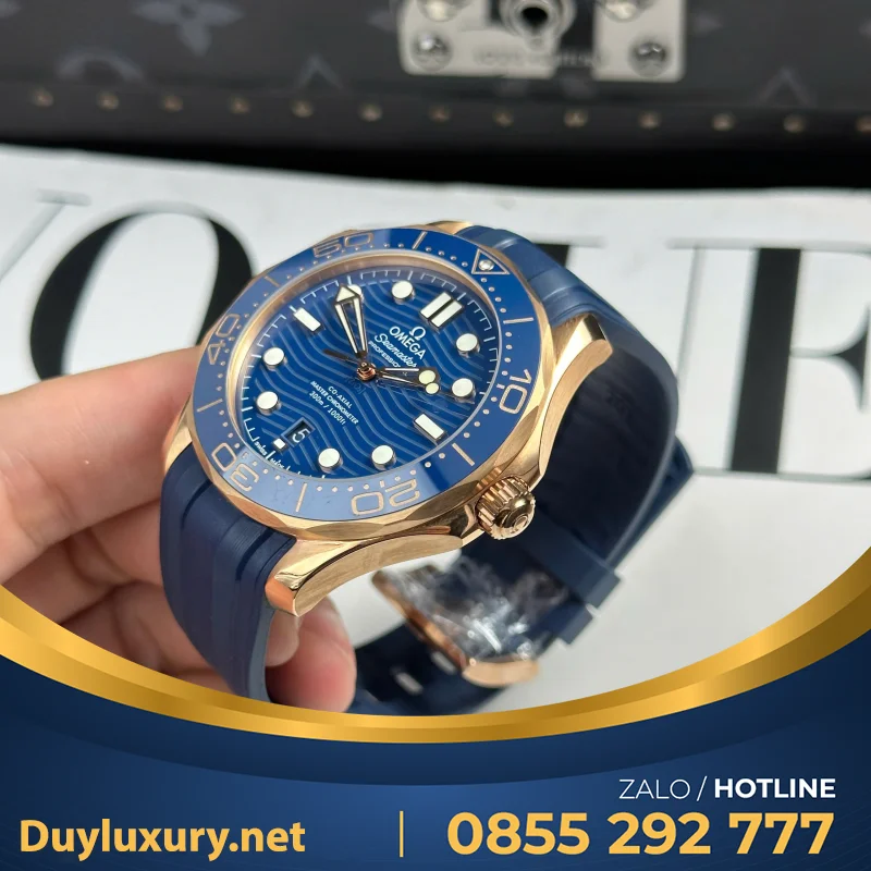 Đồng Hồ Omega Seamaster Diver 300M Replica 1:1 Mặt Số Xanh Dương VSF 42mm