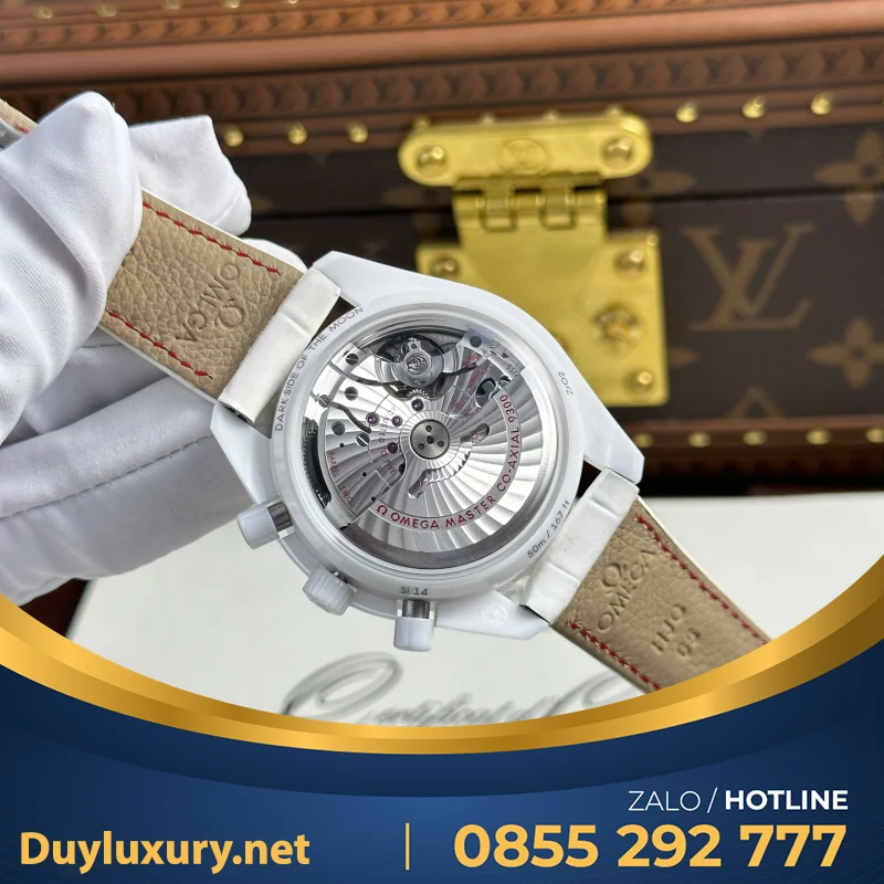 Đồng Hồ Omega Speedmaster White Side of The Moon Chế Tác Gốm Trắng N1 44mm