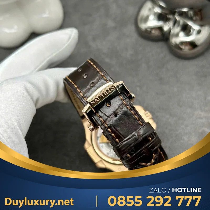Đồng Hồ Patek Philippe 1:1 Nautilus 5712R Chế Tác Vàng Đúc 18k 40mm