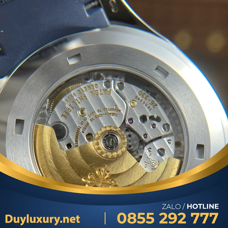 Đồng Hồ Patek Philippe Aquanaut 5168G Màu Xanh Blue Chế Tác Tinh Chỉnh Mặt Số + Kim + Máy Móc Chuẩn Auth 42.2Mm